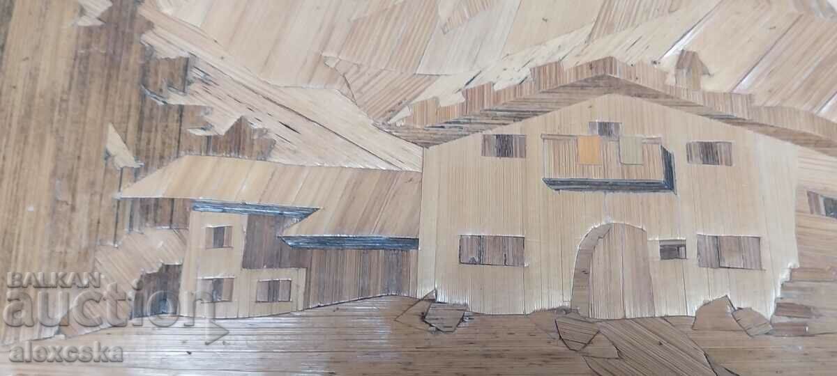 Old painting - Intarsia - 5