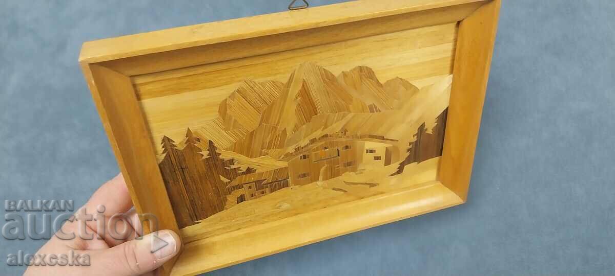 Old painting - Intarsia - 7