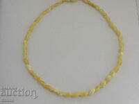 Women's herringbone necklace made of premium Baltic amber