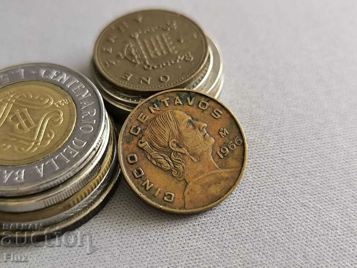 Κέρμα - Μεξικό - 5 centavos | 1966 με τιμή 5.75 BGN | € 2.94 Κέρμα - Μεξικό - 5 centavos | 1966 με τιμή 5.75 BGN | € 2.94