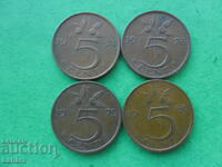 5 cents 1974 to 1980 Netherlands