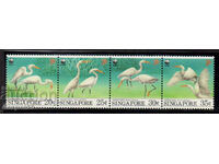 1993. Singapore. Chinese heron. Strip.