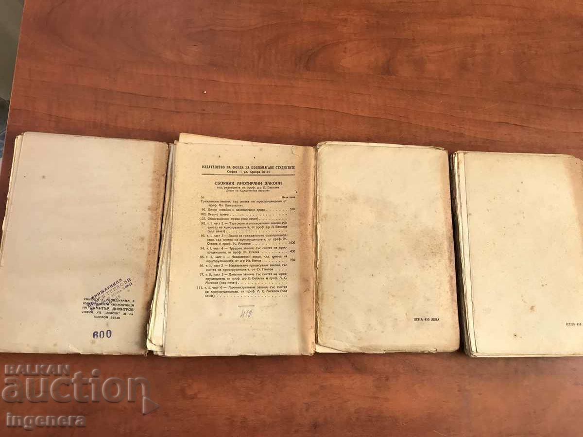 ΒΙΒΛΙΟ-ΑΣΤΙΚΗ ΔΙΚΑΣΙΑ-ΤΟΜΟΣ 1,2,3 ΚΑΙ 4 -1946-48 - 6 ΒΙΒΛΙΟ-ΑΣΤΙΚΗ ΔΙΚΑΣΙΑ-ΤΟΜΟΣ 1,2,3 ΚΑΙ 4 -1946-48 - 6