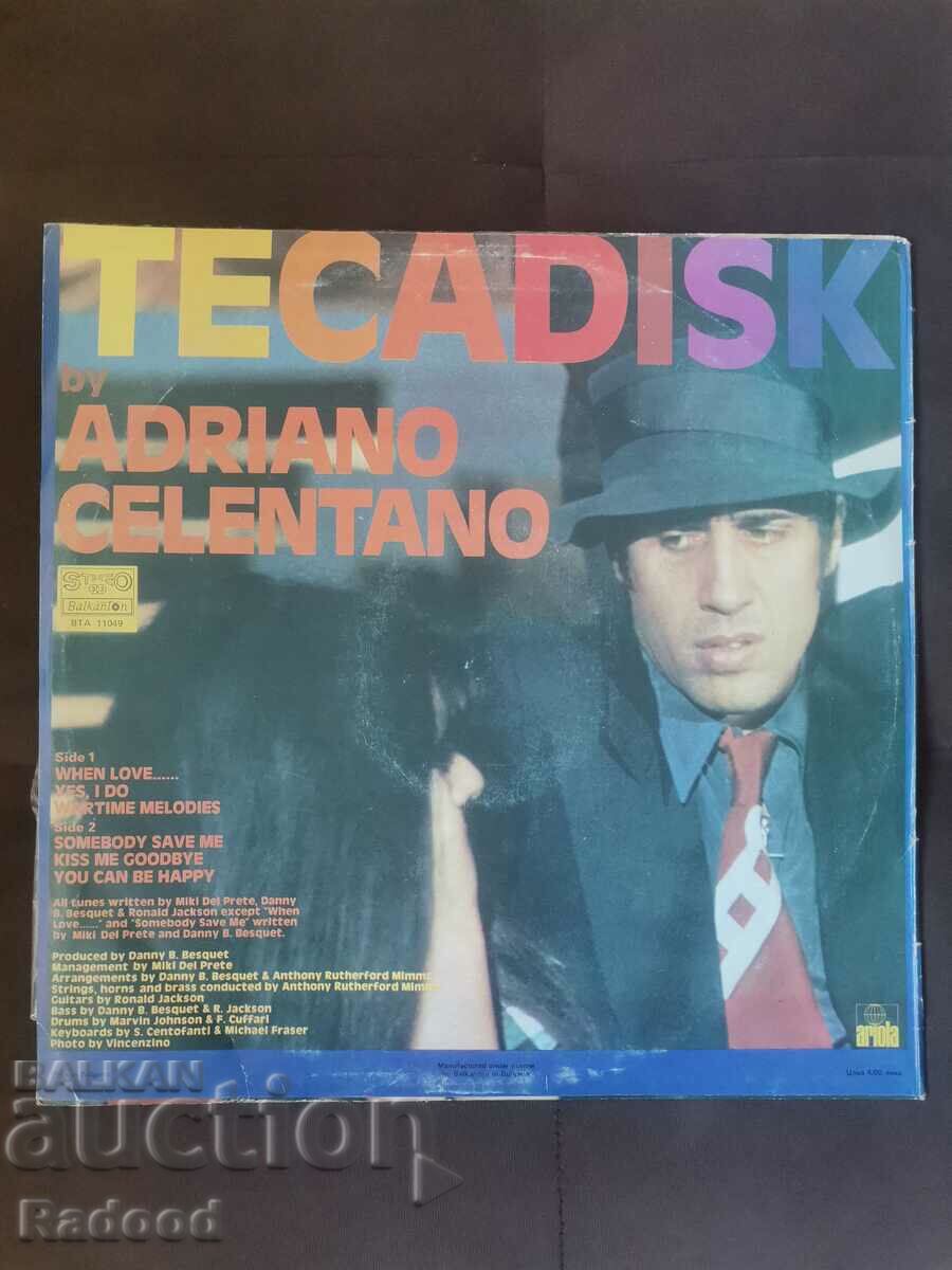 TECADISK ADRIANO CELENTANO with price 20.00 BGN | € 10.23 TECADISK ADRIANO CELENTANO with price 20.00 BGN | € 10.23