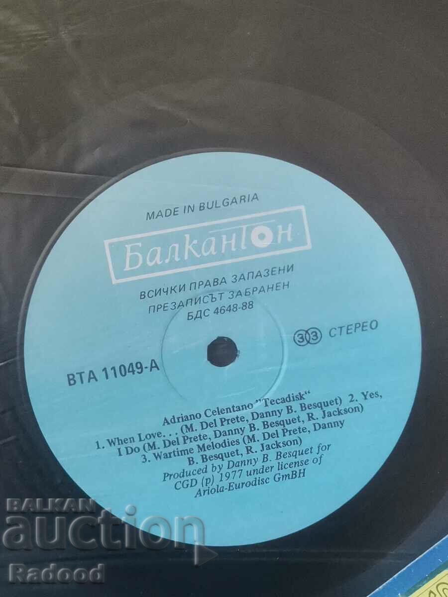 Auction TECADISK ADRIANO CELENTANO Auction TECADISK ADRIANO CELENTANO