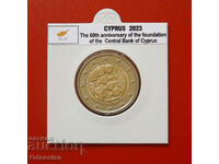 Кипър • 60-годишнината на централната банка • 2 евро • 2023