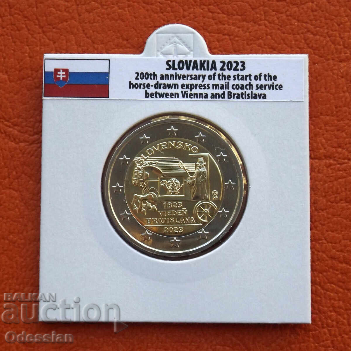 Slovakia • 2 Euro • Vienna-Bratislava Postmark • 2023 Slovakia • 2 Euro • Vienna-Bratislava Postmark • 2023
