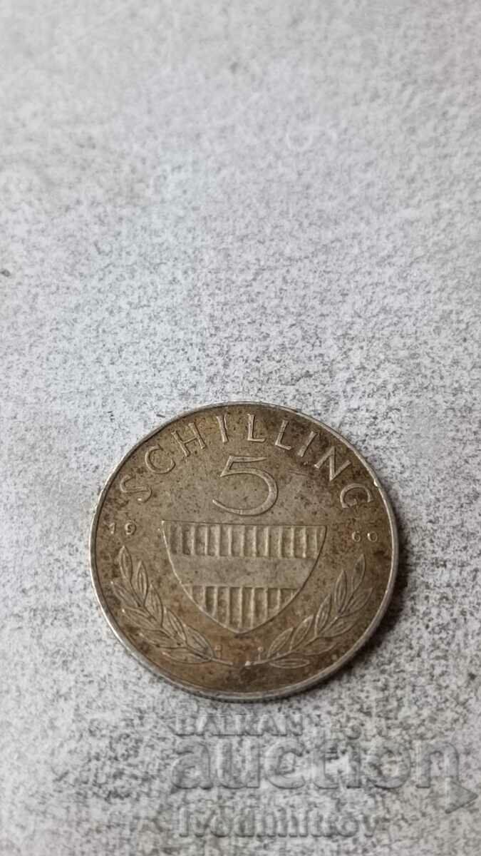 Austria 5 șilingi 1960 Argint