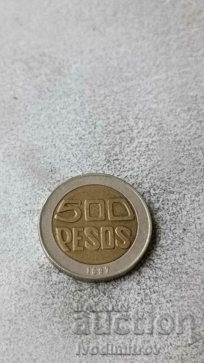Colombia 500 pesos 1997