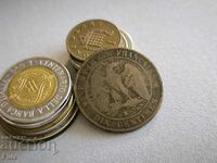 Монета - Франция (Наполеон III) - 10 сентима | 1856г.