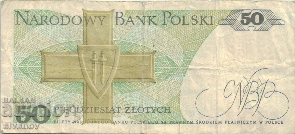 Auction Poland 50 zloty 1988 banknote #5297 Auction Poland 50 zloty 1988 banknote #5297