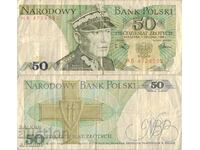 Полша 50 злоти 1988 година банкнота #5297