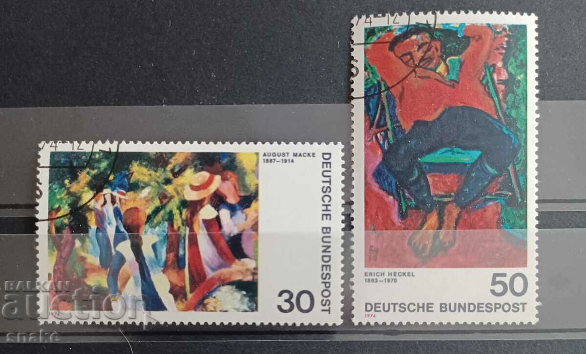 Германия  1974г. Изкуство. Картини