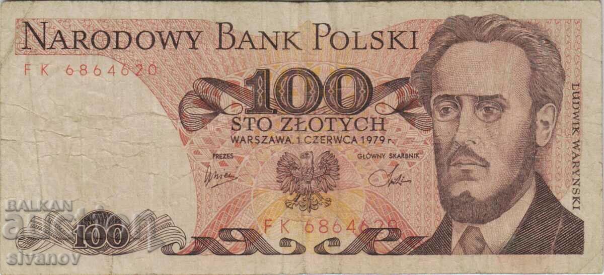 Poland 100 zloty 1979 banknote #5300 with price 0.99 BGN | € 0.51 Poland 100 zloty 1979 banknote #5300 with price 0.99 BGN | € 0.51