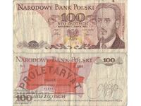 Bancnota Polonia 100 zloți 1986 #5303