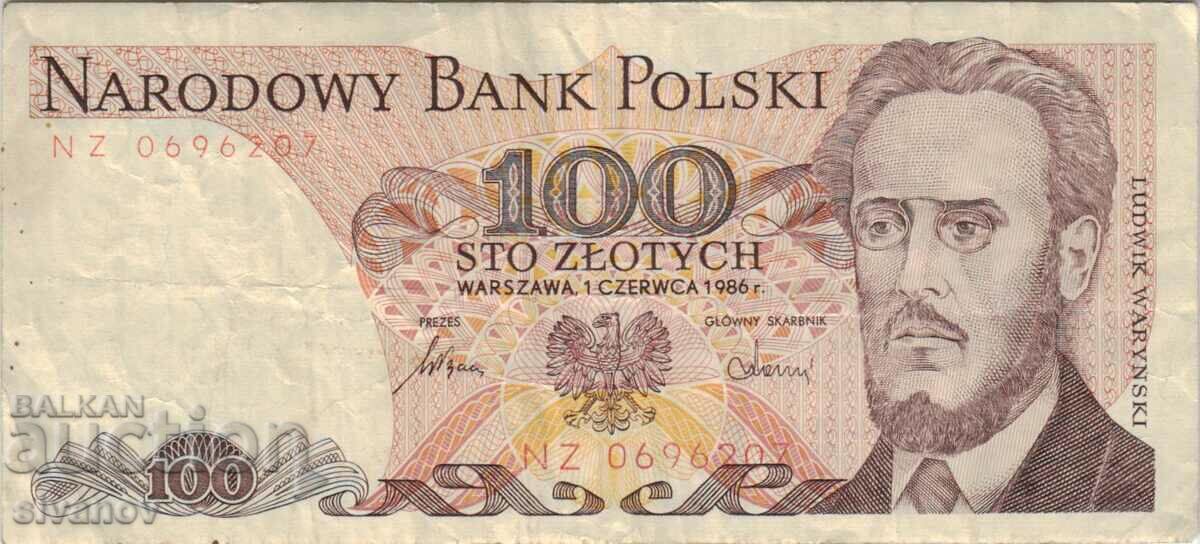 Poland 100 zloty 1986 banknote #5304 with price 0.99 BGN | € 0.51 Poland 100 zloty 1986 banknote #5304 with price 0.99 BGN | € 0.51
