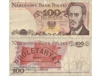 Полша 100 злоти 1988 година банкнота #5306