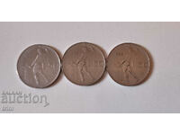 Италия лот 50 лири 1962 , 1963 и 1964 година  а1