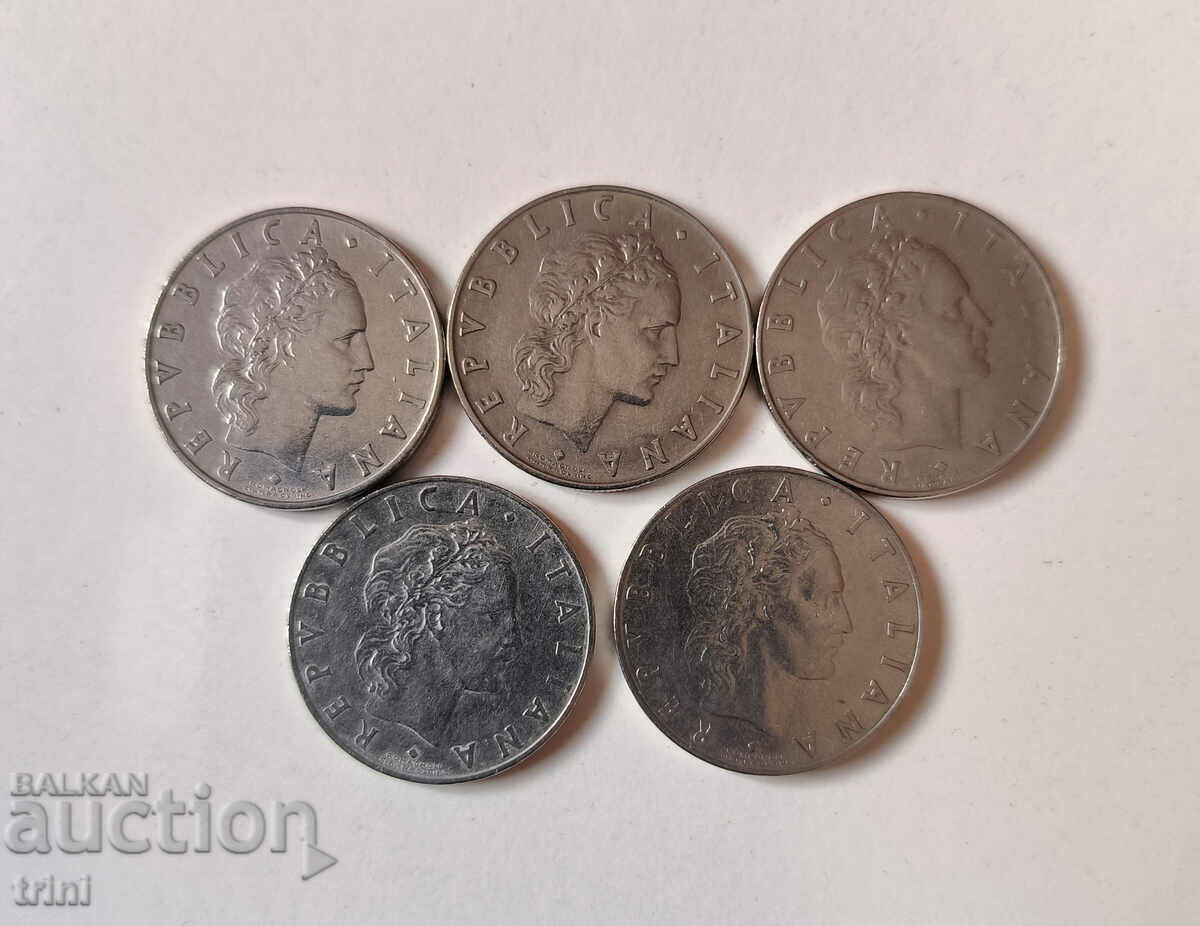 Italy lot 50 lira 1954, 1955, 1956, 1957 and 1959 a3 with price 25.00 BGN | € 12.78 Italy lot 50 lira 1954, 1955, 1956, 1957 and 1959 a3 with price 25.00 BGN | € 12.78