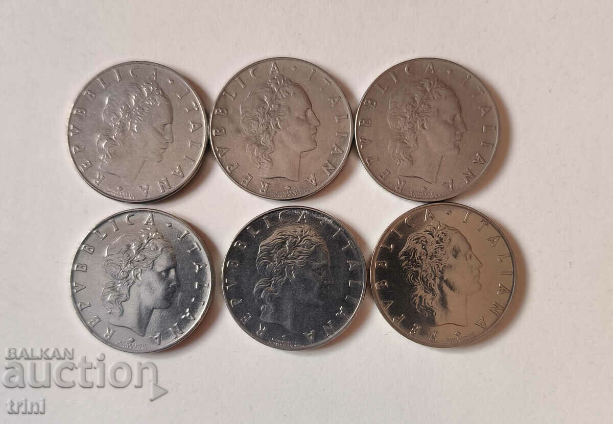 Italy lot 50 lira 1962 - 1968 year a5 with price 12.00 BGN | € 6.14 Italy lot 50 lira 1962 - 1968 year a5 with price 12.00 BGN | € 6.14