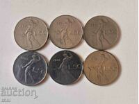 Ιταλία lot 50 lira 1962 - 1968 year a5