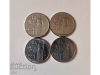 Ιταλία παρτίδα 100 λίρες 1980, 1984, 1985 και 1986 έτος a6
