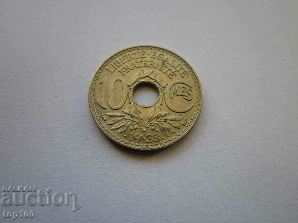 10 CENTIMES ФРАНЦИЯ 1938г. AUNC МИНТ БЗЦ !!! - 5 10 CENTIMES ФРАНЦИЯ 1938г. AUNC МИНТ БЗЦ !!! - 5