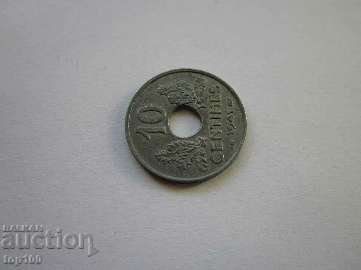 10 CENTIMES FRANCE 1941 AUNC MINT BZC !!! - 5 10 CENTIMES FRANCE 1941 AUNC MINT BZC !!! - 5