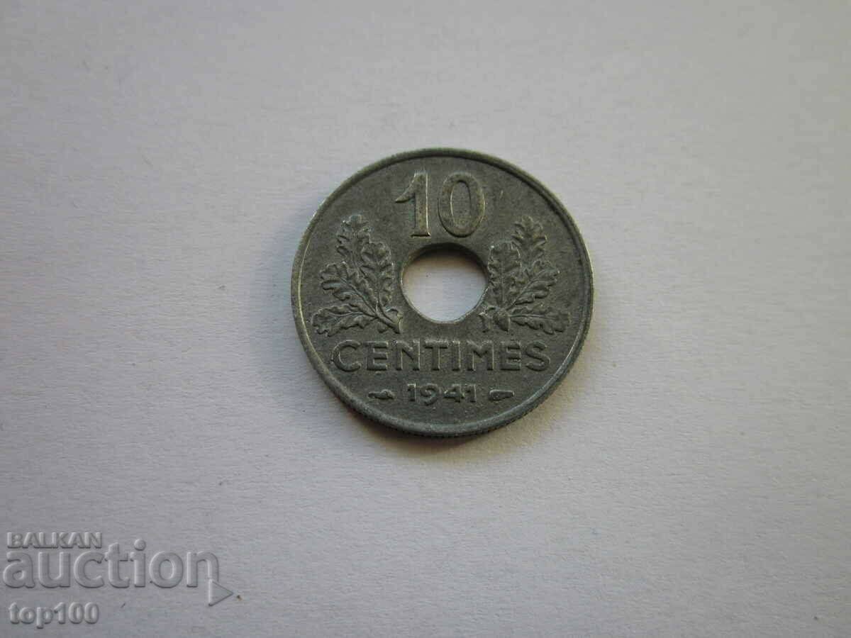 10 CENTIMES FRANCE 1941 AUNC MINT BZC !!!