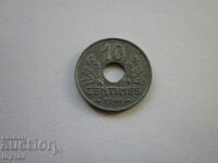 10 CENTIMES FRANTA 1941 AUNC MINT BZC !!!