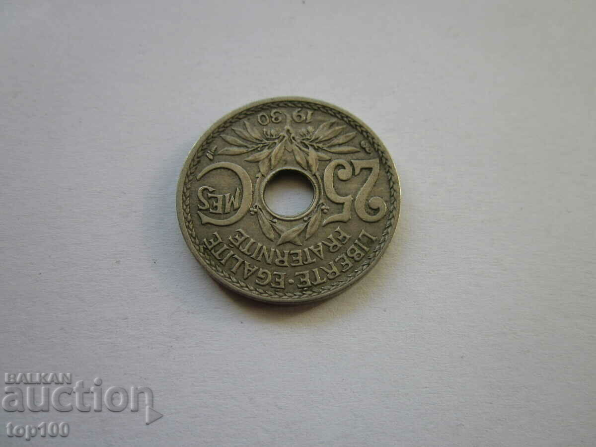 Auction 25 CENTIMES FRANCE 1930 EXCELLENT BZC !!! Auction 25 CENTIMES FRANCE 1930 EXCELLENT BZC !!!