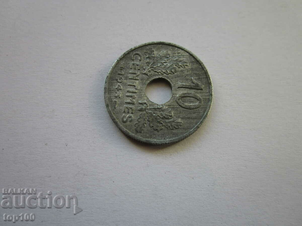 Auction 10 CENTIMES FRANCE 1943 EXCELLENT BZC !!! Auction 10 CENTIMES FRANCE 1943 EXCELLENT BZC !!!