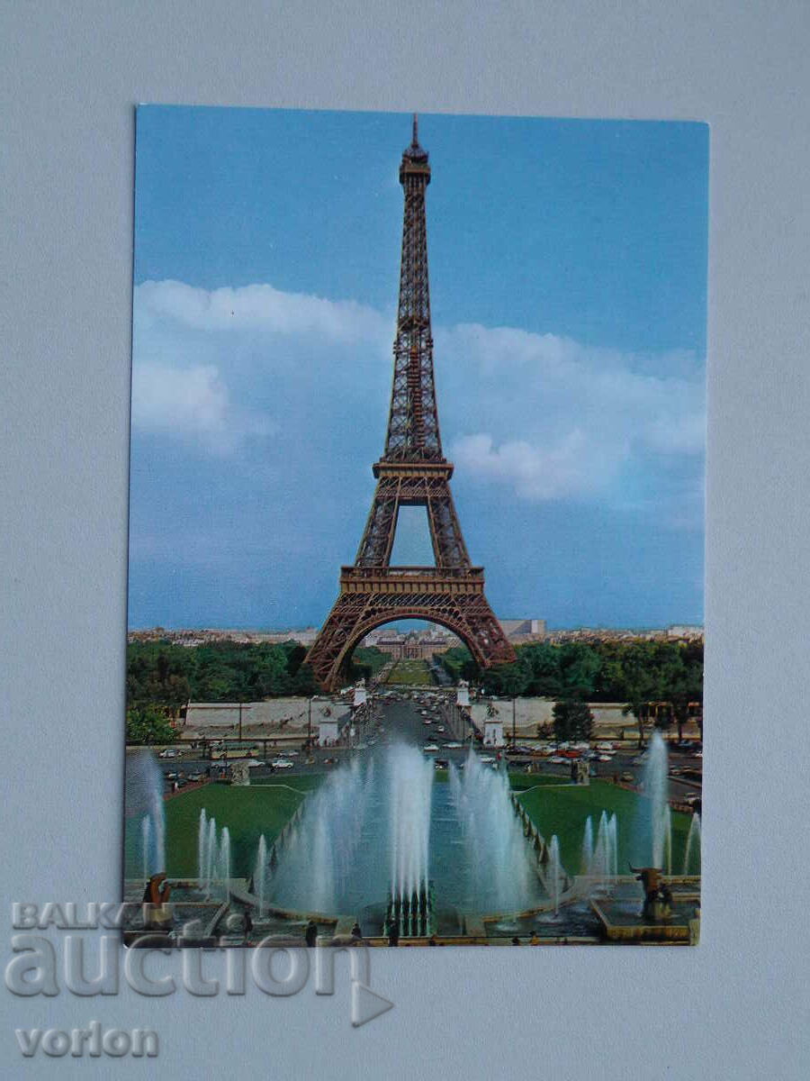 Map Eiffel Tower, Paris - France.