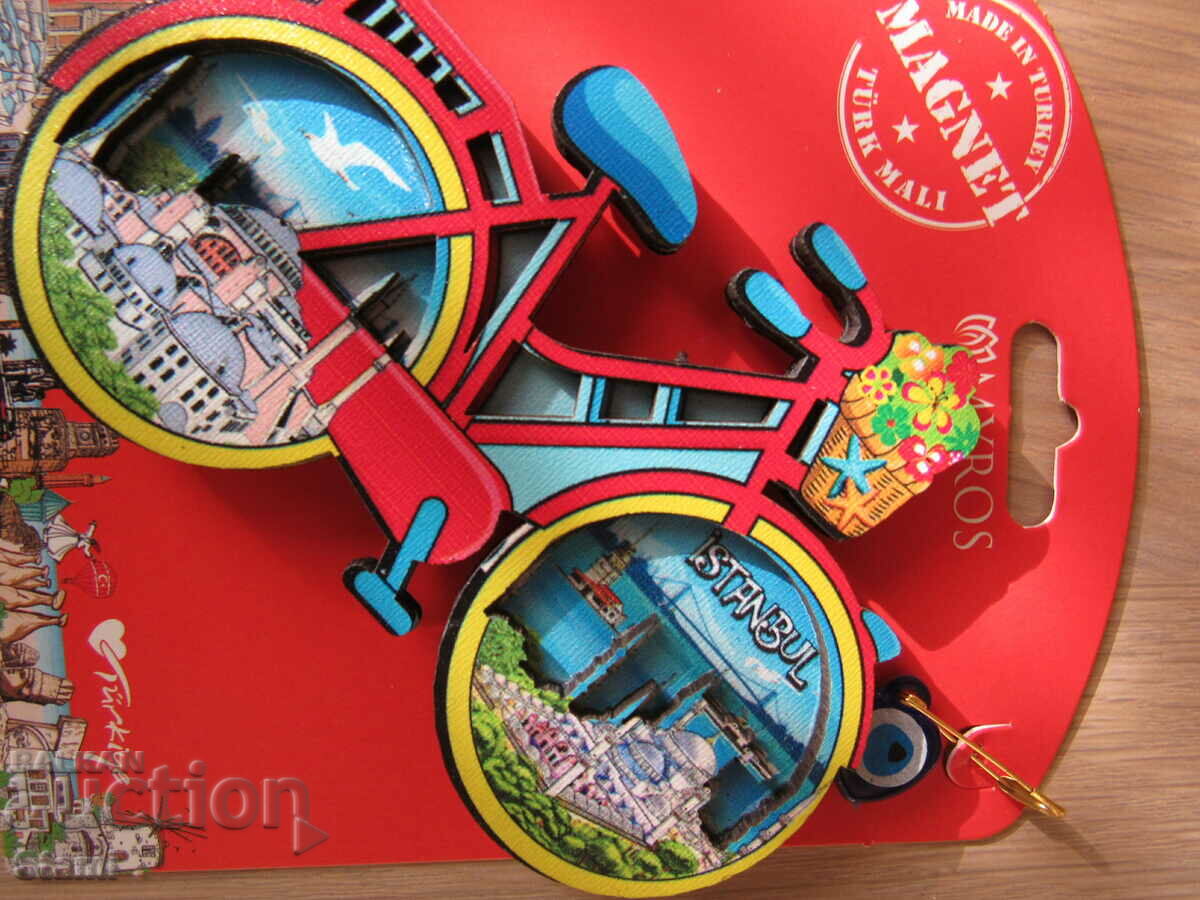 Authentic 3D magnet from Turkey, Istanbul with the eye of Nazar with price 13.30 BGN | € 6.80 Authentic 3D magnet from Turkey, Istanbul with the eye of Nazar with price 13.30 BGN | € 6.80