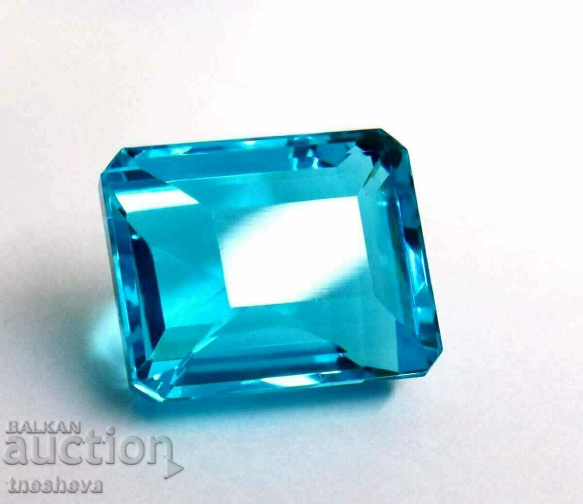 Dazzling light blue "London Blue" sapphire 4.38 ct.