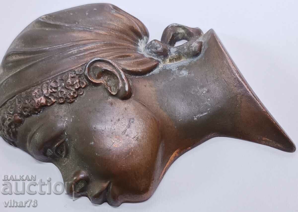 Παλιά μπρούτζινη φιγούρα τοίχου - 5 Παλιά μπρούτζινη φιγούρα τοίχου - 5