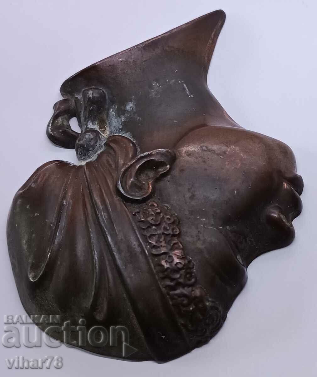 Παλιά μπρούτζινη φιγούρα τοίχου - 6 Παλιά μπρούτζινη φιγούρα τοίχου - 6