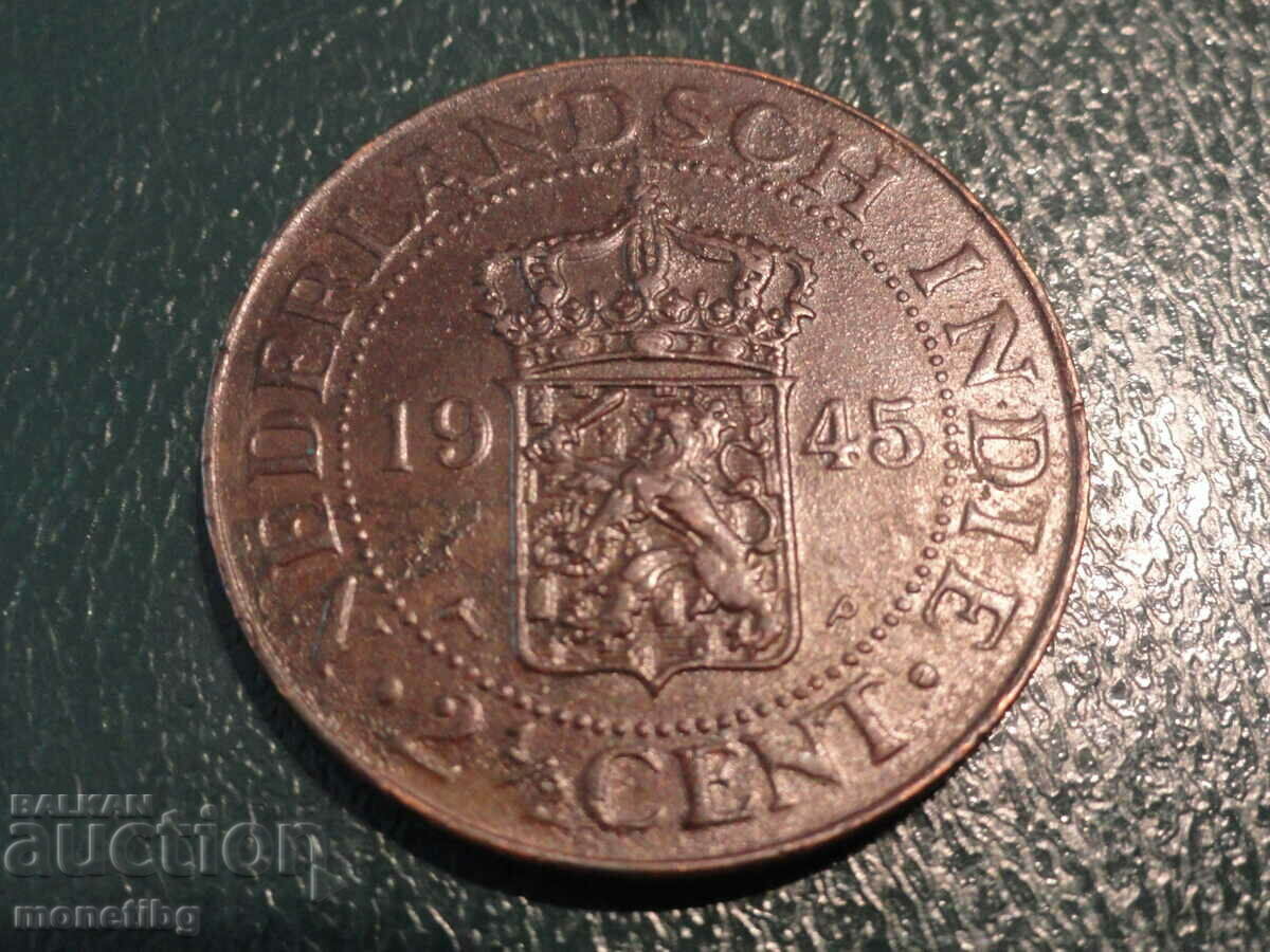 Auction Netherlands East Indies 1945 - 2.5 cents Auction Netherlands East Indies 1945 - 2.5 cents