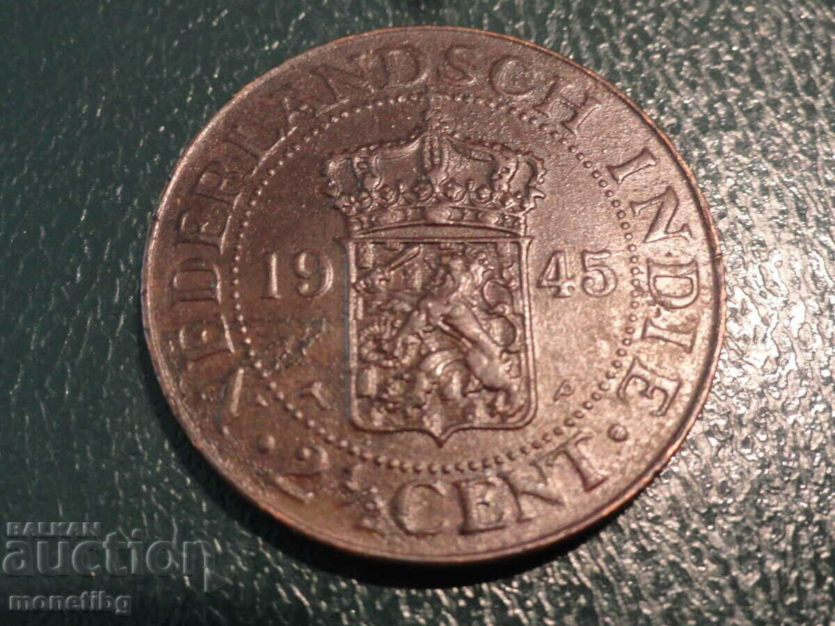 Нидерландска Източна Индия 1945г. - 2,5 цента