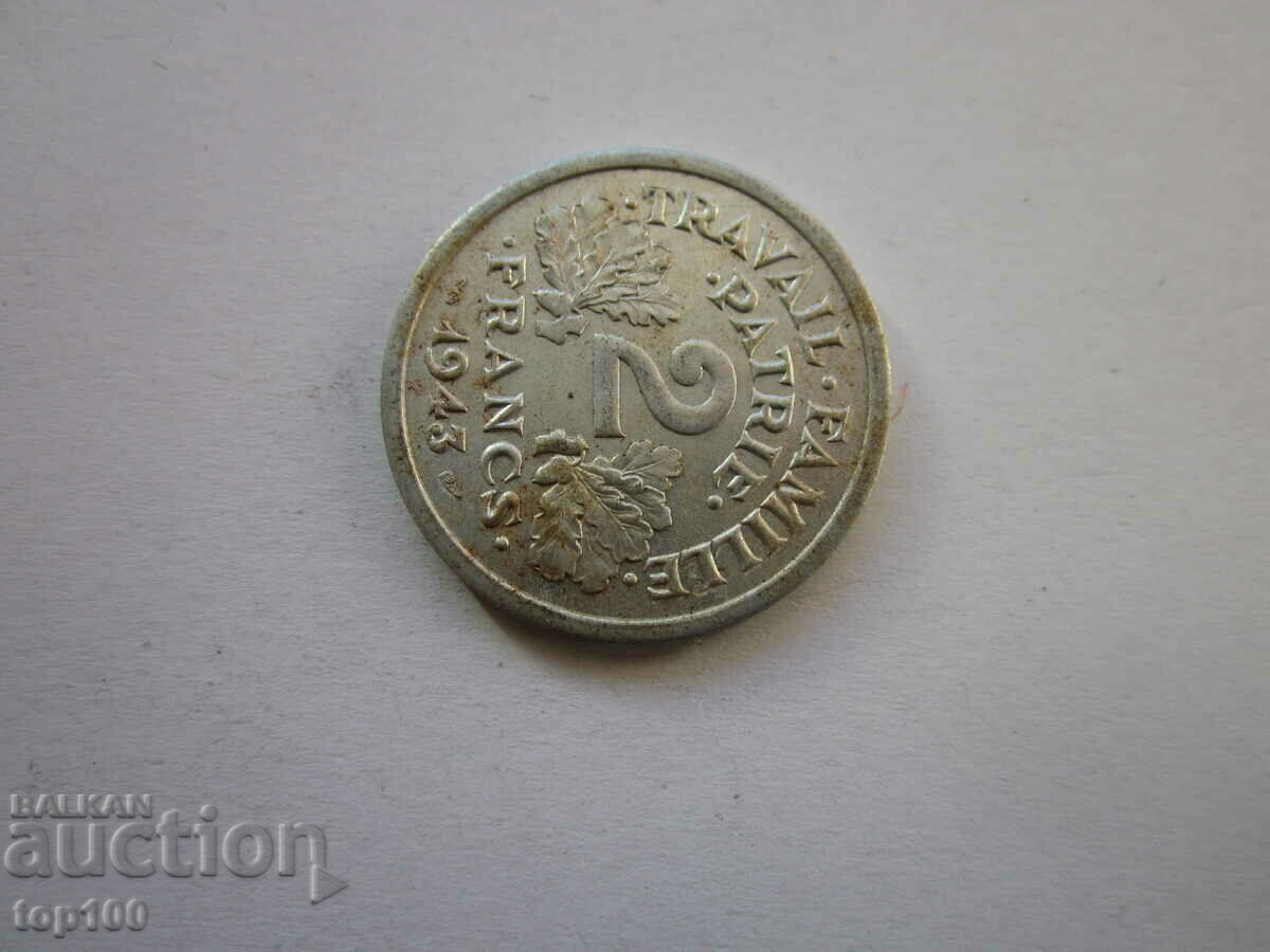 Auction 2 FRANC 1943 AUNC BZC !!! Auction 2 FRANC 1943 AUNC BZC !!!