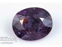 Violet sapphire 0.97ct untreated oval cut