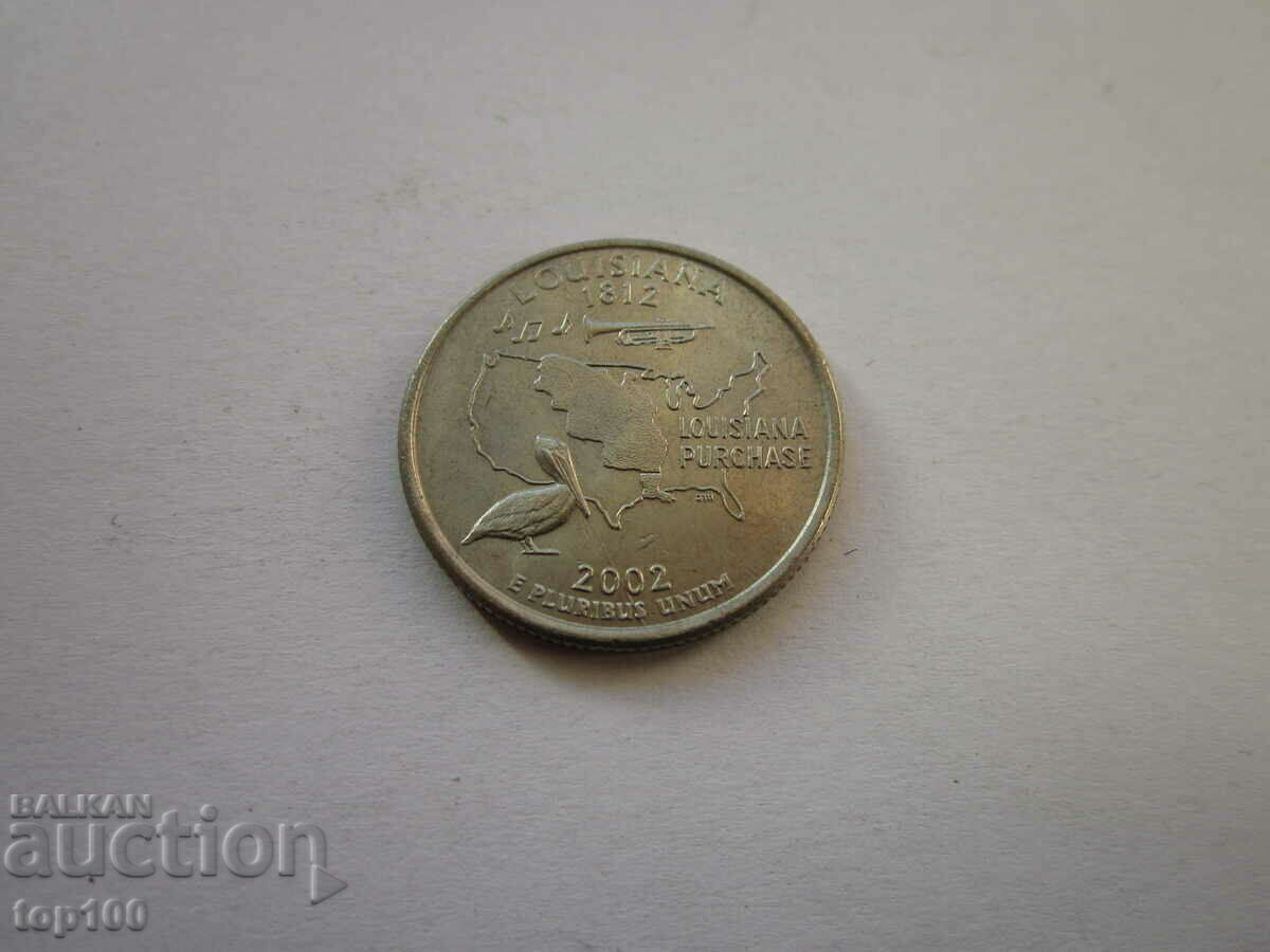 QUARTER DOLLAR 2002 EXCELLENT BZC !!! with price 1.00 BGN | € 0.51 QUARTER DOLLAR 2002 EXCELLENT BZC !!! with price 1.00 BGN | € 0.51