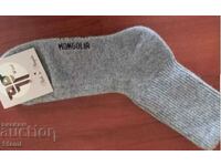 Wool socks from Mongolia, size 43-45