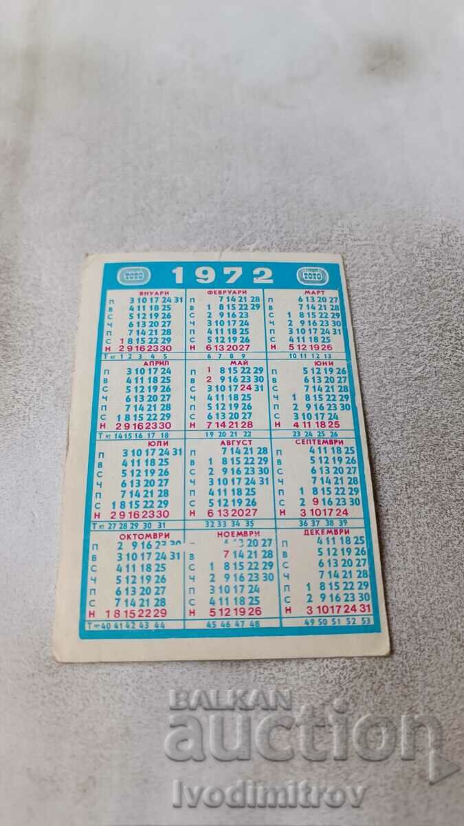 Calendar Palace of Culture and Sports Varna 1972 with price 0.85 BGN | € 0.43 Calendar Palace of Culture and Sports Varna 1972 with price 0.85 BGN | € 0.43