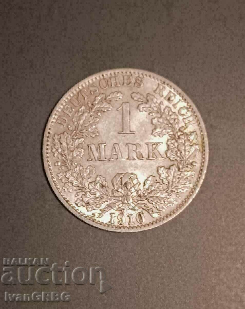 1 mark 1910 Germany SILVER with price 27.00 BGN | € 13.80 1 mark 1910 Germany SILVER with price 27.00 BGN | € 13.80