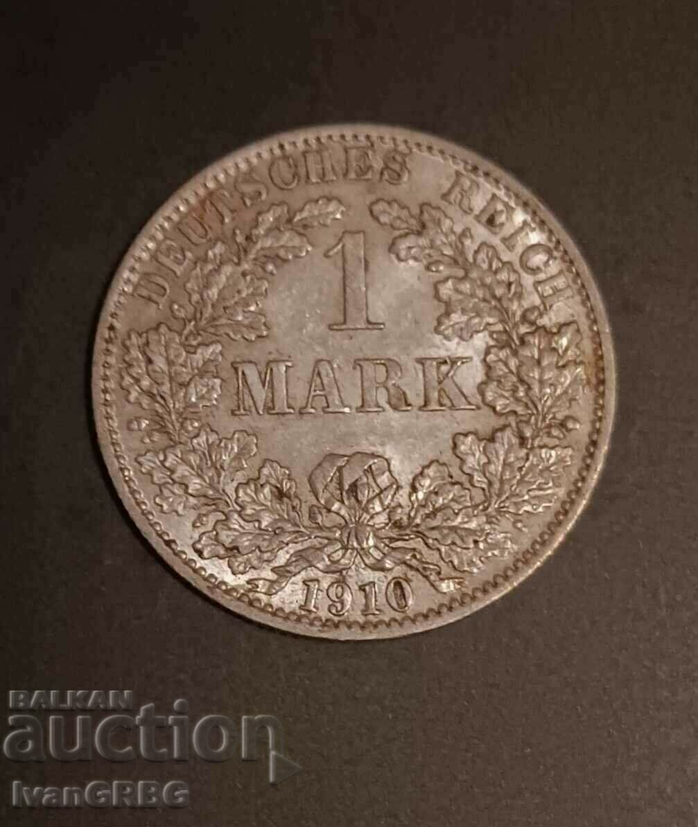 1 марка 1910 Германия СРЕБРО