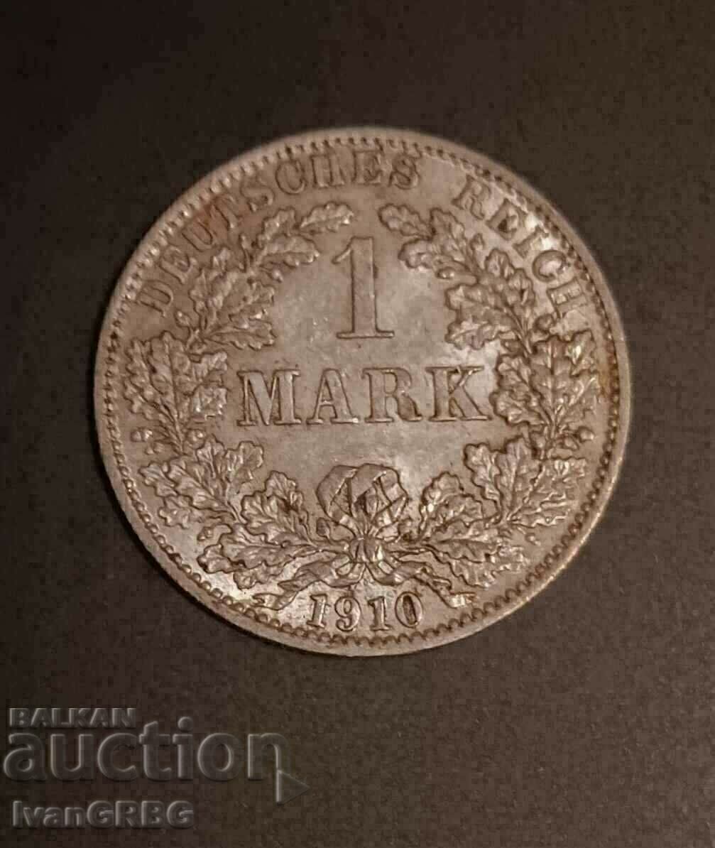 1 марка 1910 Германия СРЕБРО