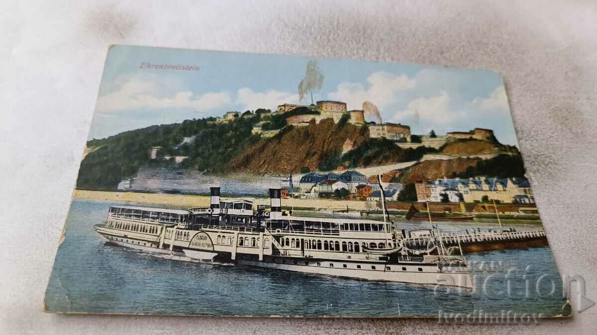 Postcard Ehrenbreitstein
