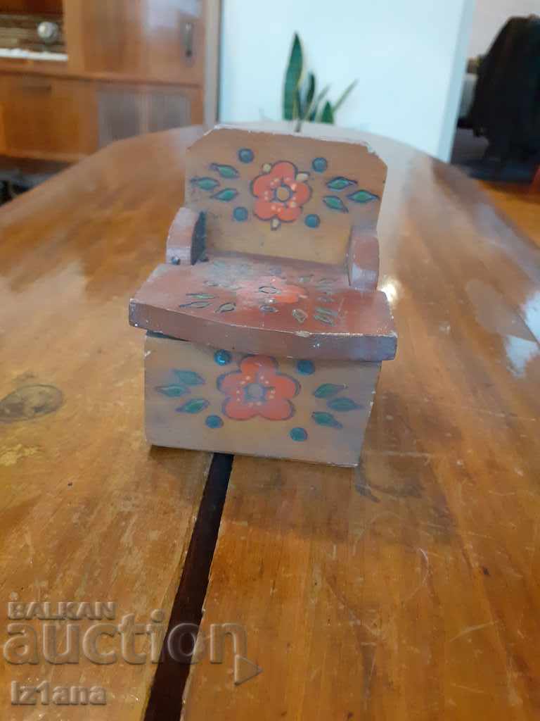 Old chair, box, souvenir Old chair, box, souvenir