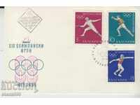 Първодневен Пощенски плик Спорт Олимпийски игри 1968